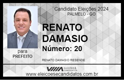 Candidato RENATO DAMASIO 2024 - PALMELO - Eleições