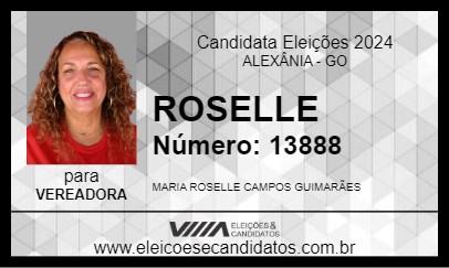 Candidato ROSELLE 2024 - ALEXÂNIA - Eleições