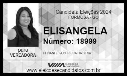 Candidato ELISANGELA 2024 - FORMOSA - Eleições