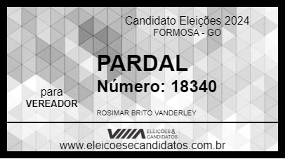 Candidato PARDAL 2024 - FORMOSA - Eleições