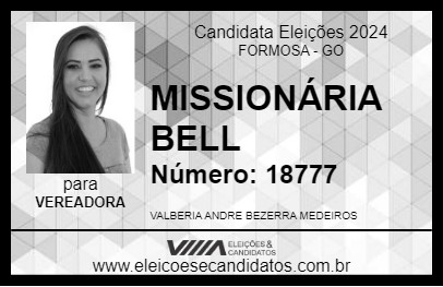 Candidato MISSIONÁRIA BELL 2024 - FORMOSA - Eleições