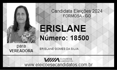 Candidato ERISLANE 2024 - FORMOSA - Eleições