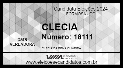 Candidato CLECIA 2024 - FORMOSA - Eleições