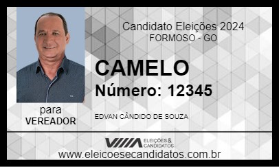 Candidato CAMELO 2024 - FORMOSO - Eleições