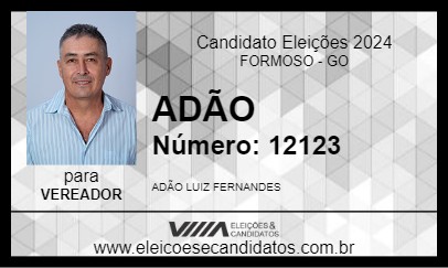 Candidato ADÃO 2024 - FORMOSO - Eleições