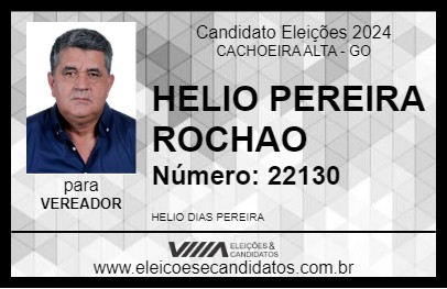 Candidato HELIO PEREIRA ROCHAO 2024 - CACHOEIRA ALTA - Eleições