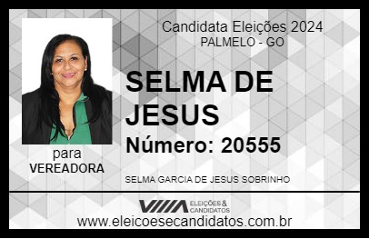 Candidato SELMA DE JESUS 2024 - PALMELO - Eleições