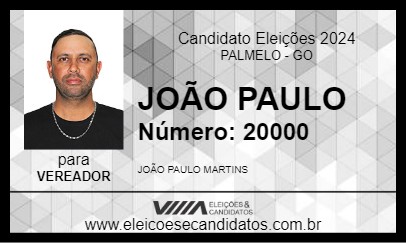 Candidato JOÃO PAULO 2024 - PALMELO - Eleições