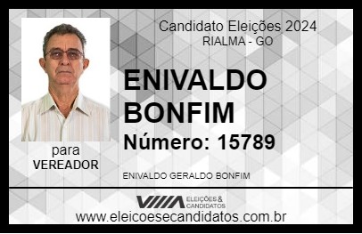 Candidato ENIVALDO BONFIM 2024 - RIALMA - Eleições