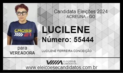 Candidato LUCILENE 2024 - ACREÚNA - Eleições