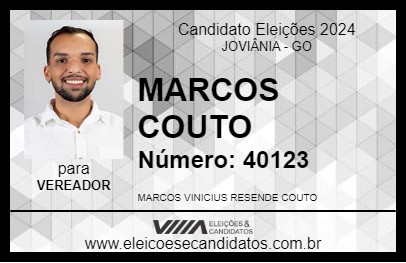 Candidato MARCOS COUTO 2024 - JOVIÂNIA - Eleições