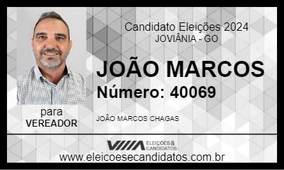 Candidato JOÃO MARCOS 2024 - JOVIÂNIA - Eleições