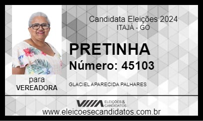 Candidato PRETINHA 2024 - ITAJÁ - Eleições