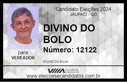 Candidato DIVINO DO BOLO 2024 - JAUPACI - Eleições