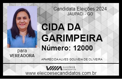 Candidato CIDA DA GARIMPEIRA 2024 - JAUPACI - Eleições