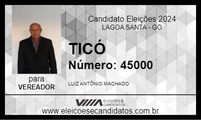 Candidato TICÓ 2024 - LAGOA SANTA - Eleições