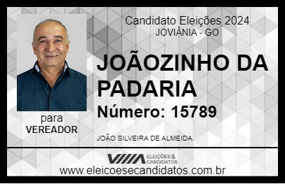 Candidato JOÃOZINHO DA PADARIA 2024 - JOVIÂNIA - Eleições