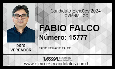 Candidato FABIO FALCO 2024 - JOVIÂNIA - Eleições