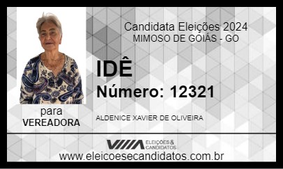 Candidato IDÊ 2024 - MIMOSO DE GOIÁS - Eleições