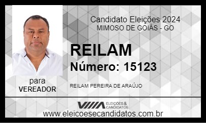 Candidato REILAM 2024 - MIMOSO DE GOIÁS - Eleições