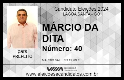 Candidato MÁRCIO DA DITA 2024 - LAGOA SANTA - Eleições