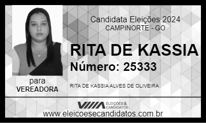 Candidato RITA DE KASSIA 2024 - CAMPINORTE - Eleições