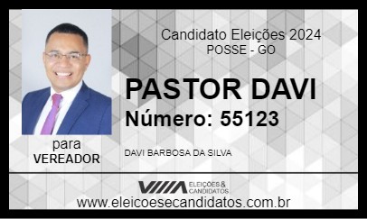 Candidato PASTOR DAVI 2024 - POSSE - Eleições