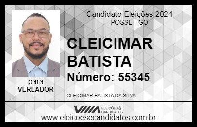 Candidato CLEICIMAR BATISTA 2024 - POSSE - Eleições