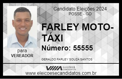 Candidato FARLEY MOTO-TÁXI 2024 - POSSE - Eleições