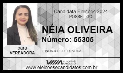 Candidato NÉIA OLIVEIRA 2024 - POSSE - Eleições