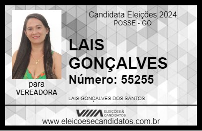 Candidato LAIS GONÇALVES 2024 - POSSE - Eleições