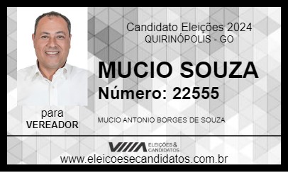 Candidato MUCIO SOUZA 2024 - QUIRINÓPOLIS - Eleições