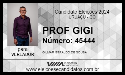 Candidato PROF GIGI 2024 - URUAÇU - Eleições