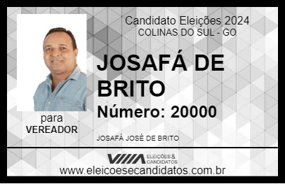 Candidato JOSAFÁ  DE BRITO 2024 - COLINAS DO SUL - Eleições