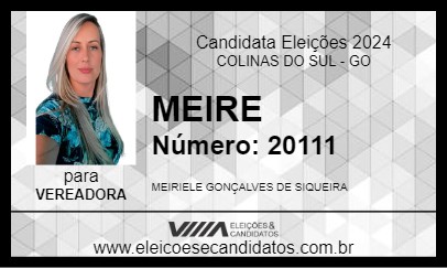 Candidato MEIRE 2024 - COLINAS DO SUL - Eleições