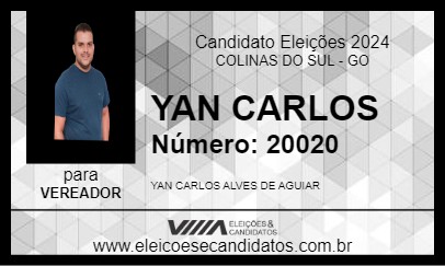 Candidato YAN CARLOS 2024 - COLINAS DO SUL - Eleições