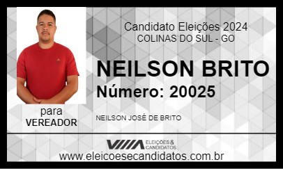 Candidato NEILSON BRITO 2024 - COLINAS DO SUL - Eleições