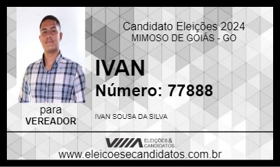 Candidato IVAN 2024 - MIMOSO DE GOIÁS - Eleições