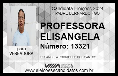 Candidato PROFESSORA ELISANGELA 2024 - PADRE BERNARDO - Eleições