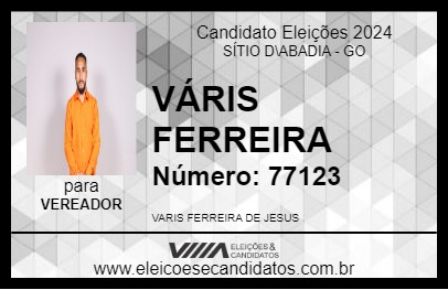 Candidato VÁRIS FERREIRA 2024 - SÍTIO D\ABADIA - Eleições