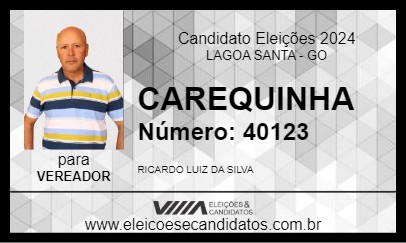 Candidato CAREQUINHA 2024 - LAGOA SANTA - Eleições