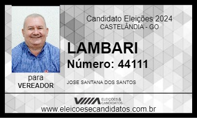 Candidato LAMBARI 2024 - CASTELÂNDIA - Eleições