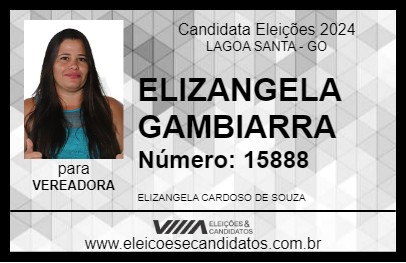 Candidato ELIZANGELA GAMBIARRA 2024 - LAGOA SANTA - Eleições