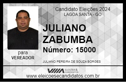 Candidato JULIANO ZABUMBA 2024 - LAGOA SANTA - Eleições