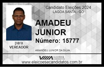 Candidato AMADEU JUNIOR 2024 - LAGOA SANTA - Eleições