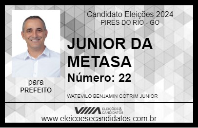 Candidato JUNIOR DA METASA 2024 - PIRES DO RIO - Eleições