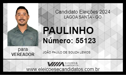 Candidato PAULINHO 2024 - LAGOA SANTA - Eleições