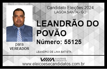 Candidato LEANDRÃO DO POVÃO 2024 - LAGOA SANTA - Eleições