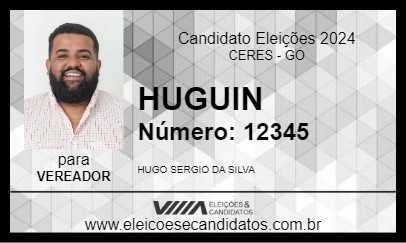 Candidato HUGUIN 2024 - CERES - Eleições