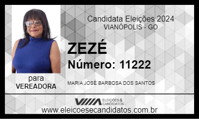 Candidato ZEZÉ 2024 - VIANÓPOLIS - Eleições